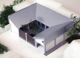 建築・設計 | 建築家と理想の住宅をプロデュース　ザウス：リゾート地・那須塩原に建つ、平屋建てのコートハウス