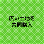 広い土地を共同購入の図